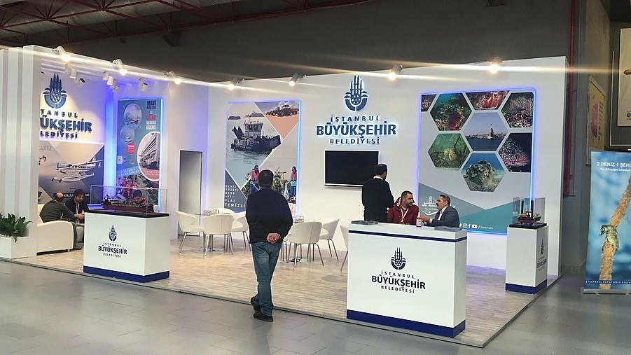 Stand de İstanbul Büyükşehir Belediyesi en CNR Eurasia Boat Show 2019, vista 3
