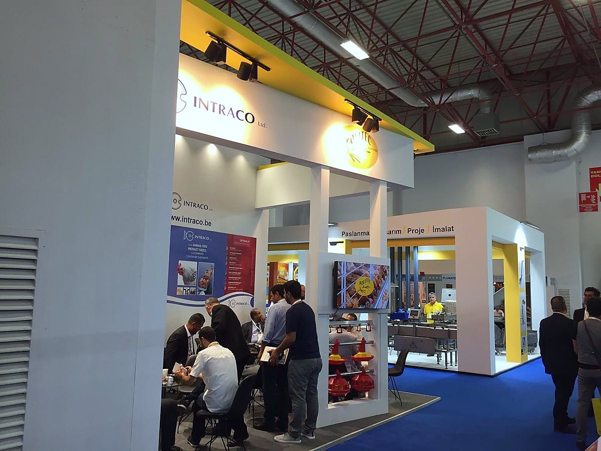 Intraco exhibition stand at VIV Turkey 2019, completed view 2