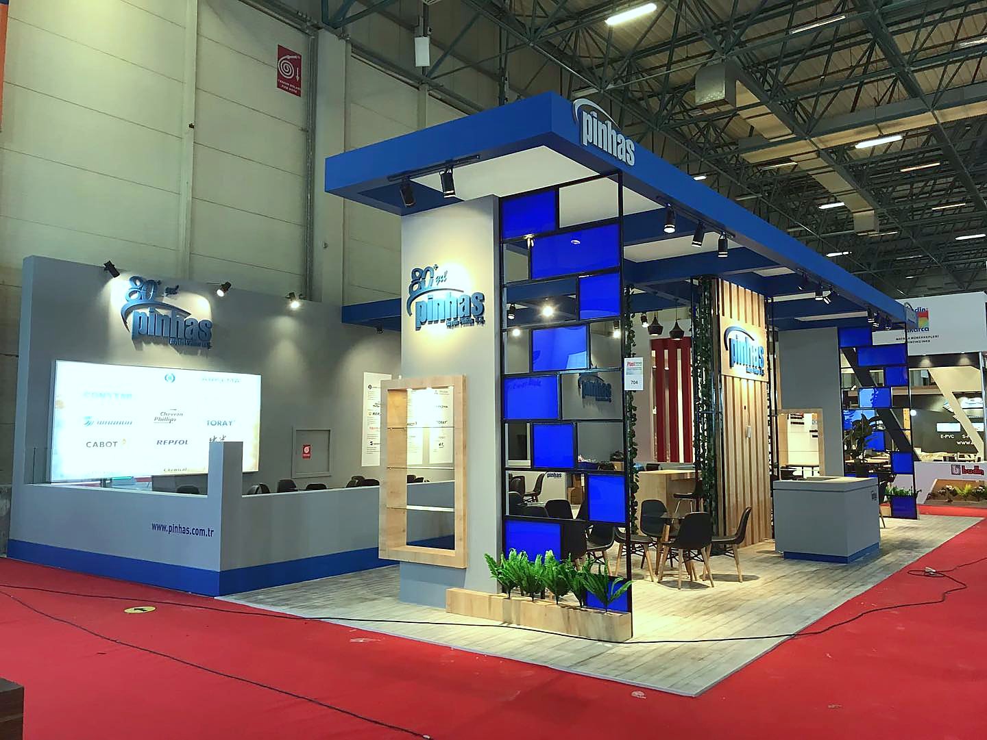 Pinhas exhibition stand at Plast Eurasia 2021, completed view 3