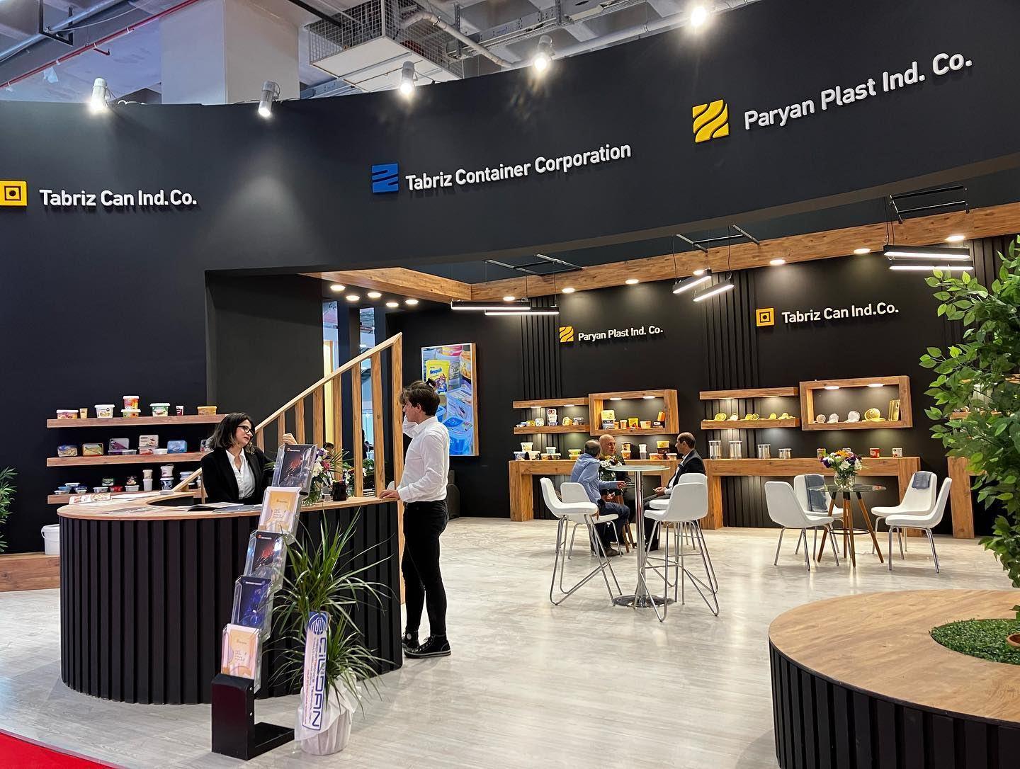 Tabriz Can exhibition stand at Avrasya Ambalaj 2022, completed view 2