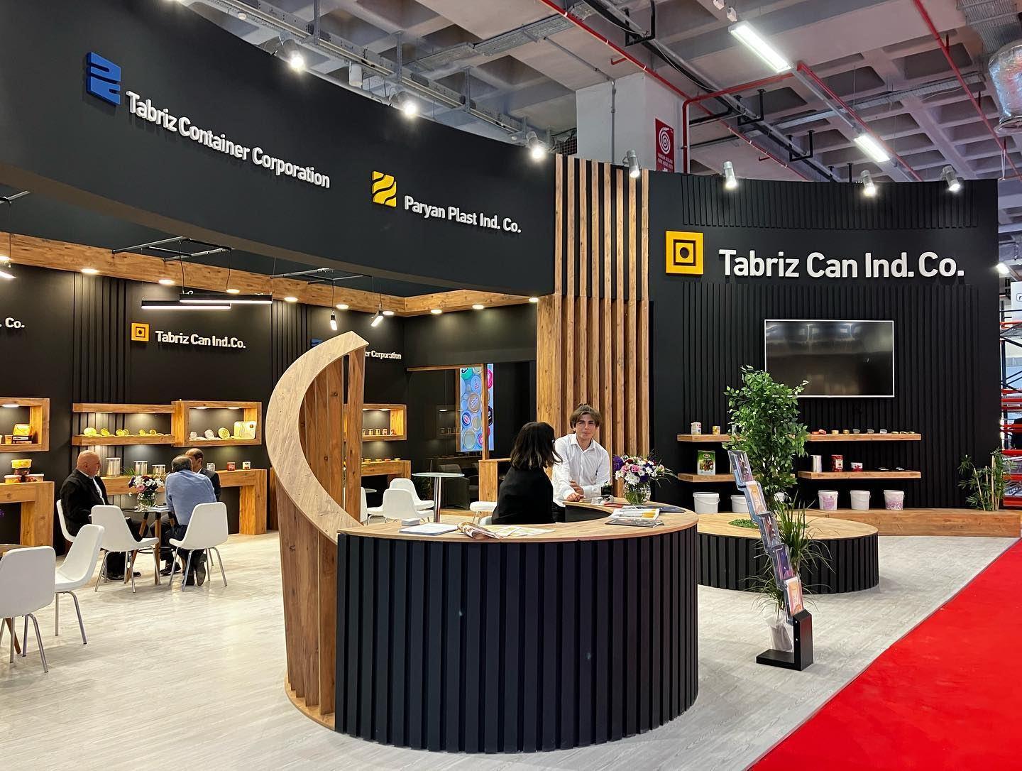 Tabriz Can exhibition stand at Avrasya Ambalaj 2022, completed view 3
