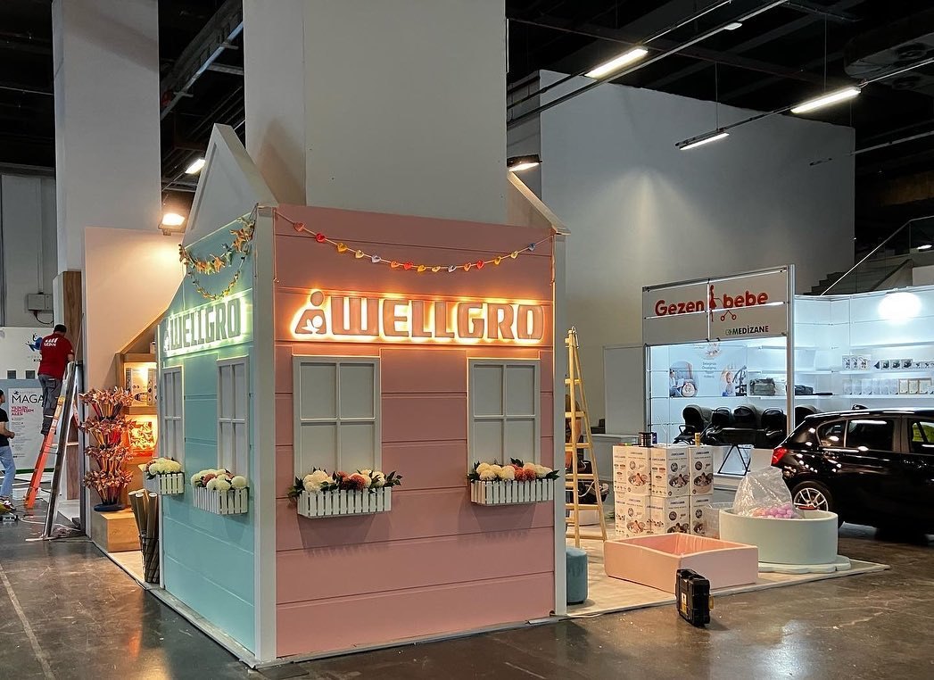 Wellegro exhibition stand at IBS Anne Bebek Çocuk 2022, completed view 3