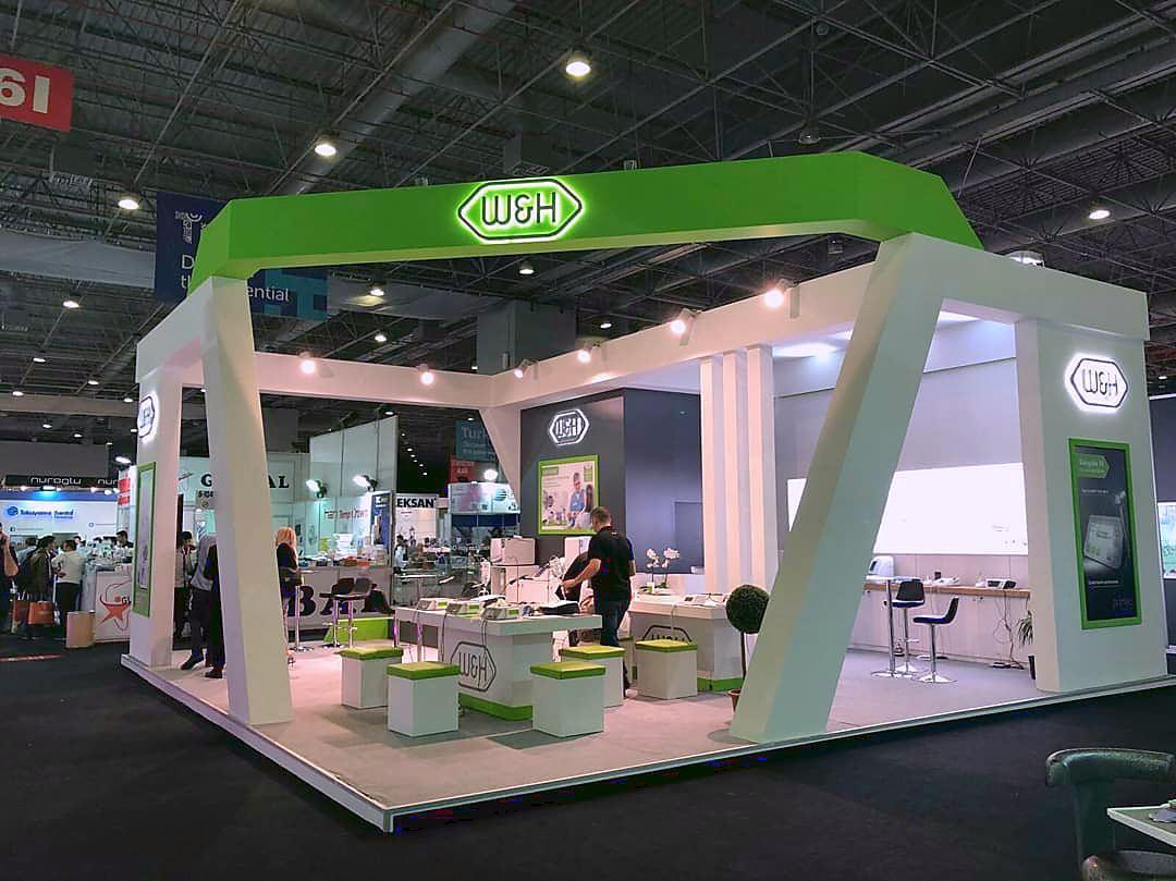 W&H exhibition stand at IDEX Istanbul 2018, completed view 6