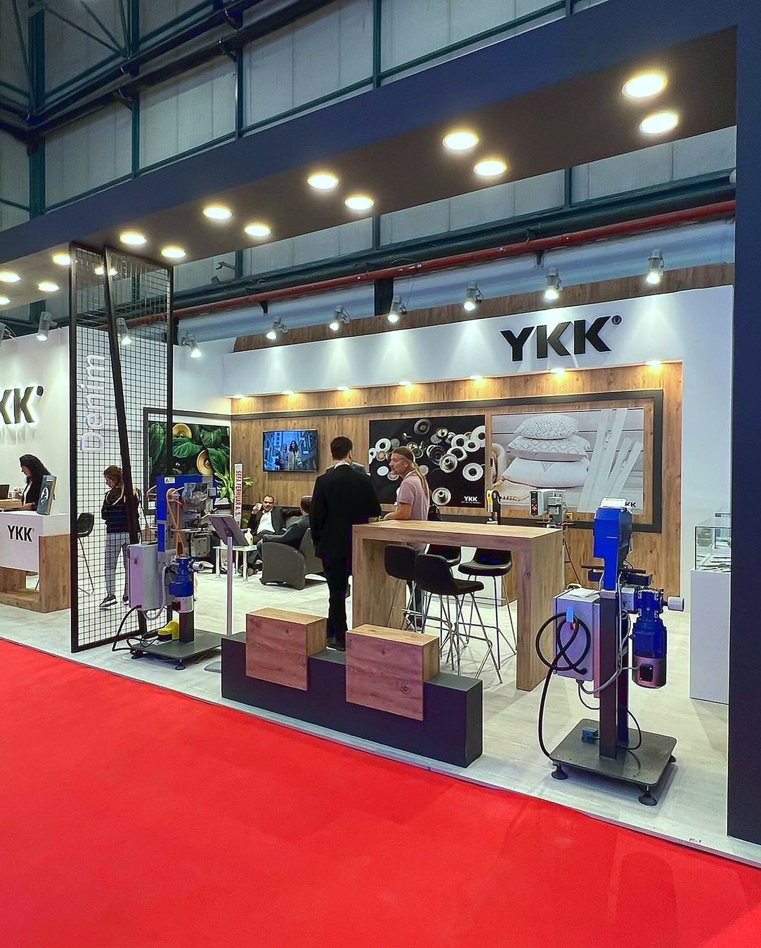 YKK exhibition stand at IGM 2022, completed view 2